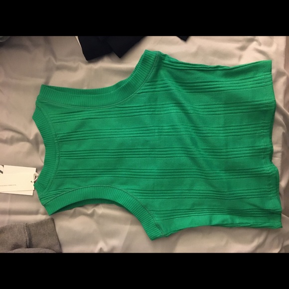 NWT ZARA Green Tank Top - Picture 2 of 3